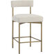 Seneca 36.5 inch Antique Brass / Danny Ivory Counter Stool